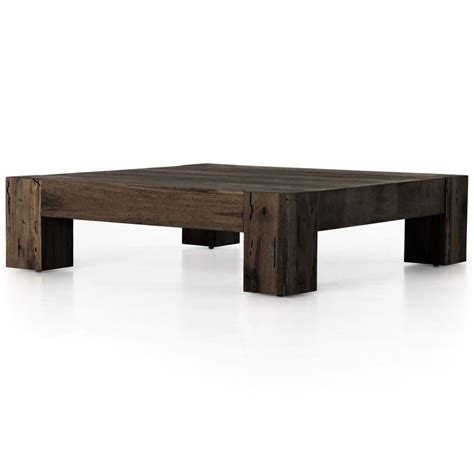 Wooden Low Square Coffee Table
