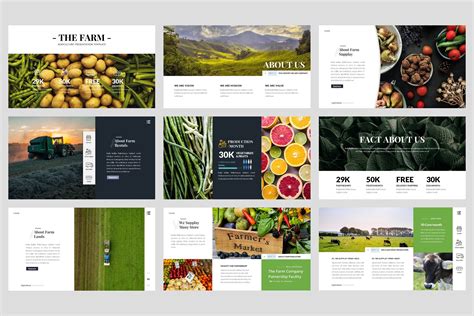 Farm - Agriculture PowerPoint Template By ArtStoreID | TheHungryJPEG