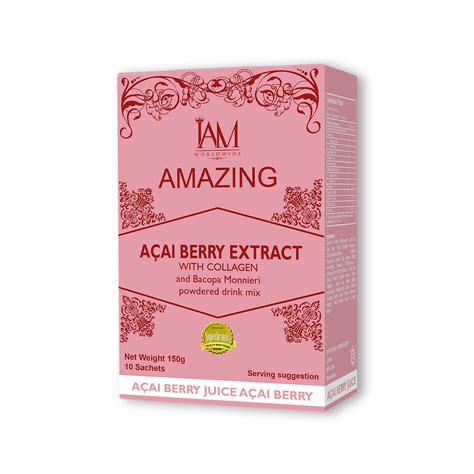 Amazing Acai Berry Extract with Collagen and Bacopa Monnieri - IAM Worldwide Bacolod Business Center