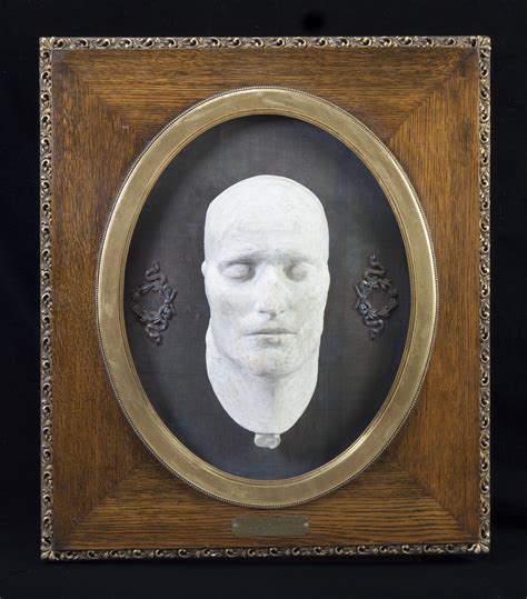 Framed death mask of Napoleon Bonaparte presented to E.T. Gast by ...