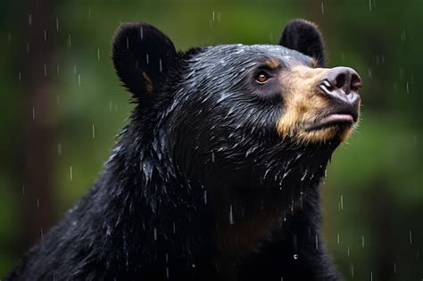 Premium AI Image | A American Black Bear portrait wildlife photography