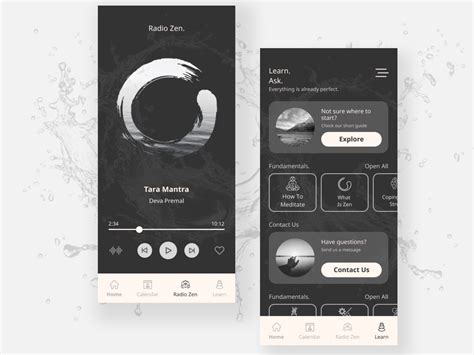 Meditation/Zen App Concept - 2 by Anna Bielska on Dribbble