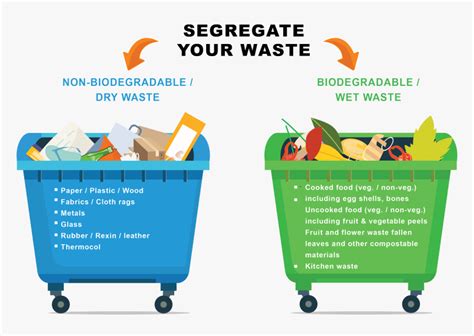 Segregation Of Biodegradable And Nonbiodegradable Waste, HD Png Download , Transparent Png Image ...