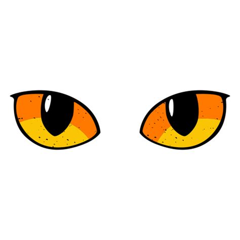 Ilustración de ojos de gato - Descargar PNG/SVG transparente