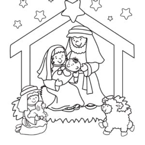 Religious Christmas Coloring Pages Printable for Free Download