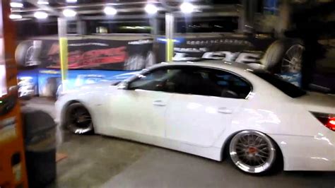 slammed BMW E60 on 19'' BBS LM DBKP 9J10J - YouTube