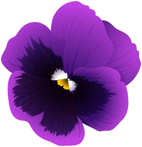 Violet Flower Transparent PNG Clip Art Image | Gallery Yopriceville - High-Quality Images and ...