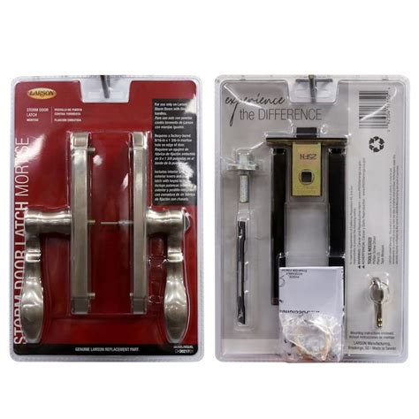 LARSON Silver Lockable Storm Door Replacement Handleset CH3021701 at ...