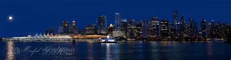 Vancouver Night Skyline 2010 | Landscape & Panoramic photographs by ...