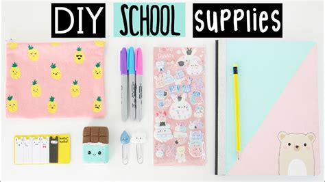 DIY SCHOOL SUPPLIES For Back To School! | Doovi