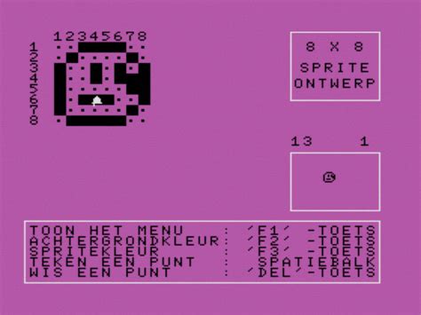 SLIPSTREAM sprite editor (1985, MSX, Dunnet) | Generation MSX