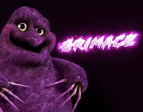 Download Purple Monster Grimace Illustration Wallpaper | Wallpapers.com