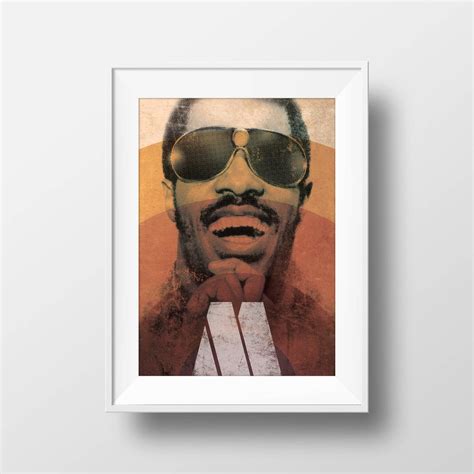 Stevie Wonder Poster Motown Icon Graphic Art Print Wall Art A4 & A3 - Etsy