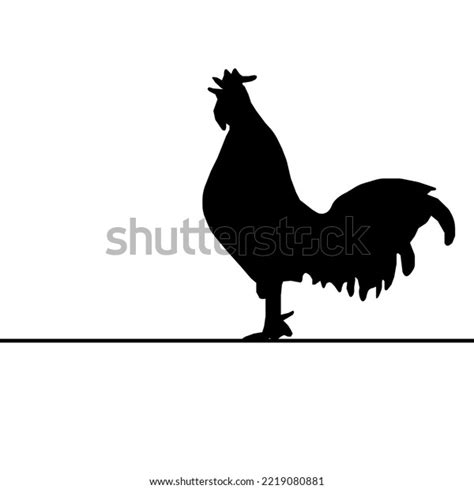 Rooster Isolated On White Background Stock Vector (Royalty Free) 2219080881 | Shutterstock