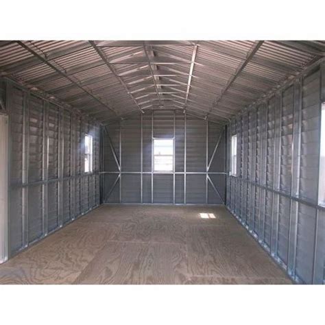 Metal Frame Prefab Storage Steel Shed On Hire at Rs 30/square feet in ...