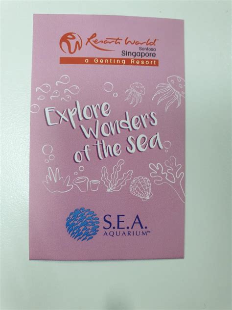 S.E.A Aquarium + Maritime experiential museum ticket, Tickets ...