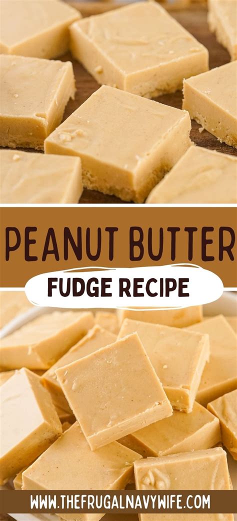 Peanut Butter Fudge Recipe - The Frugal Navy Wife