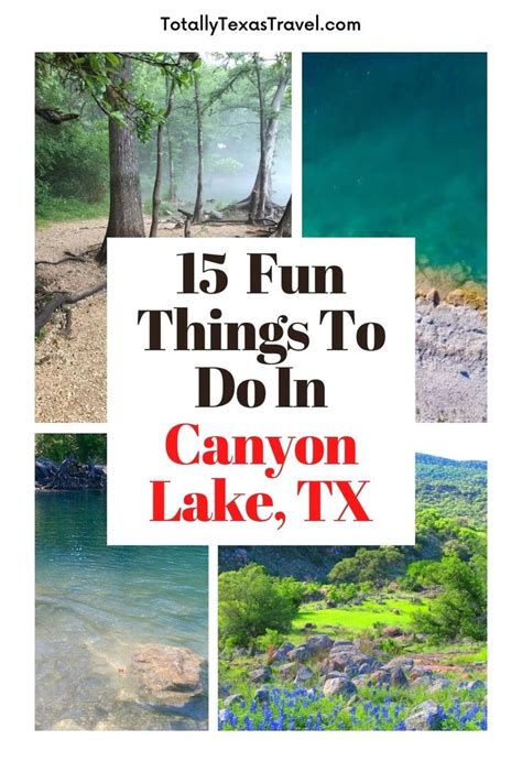 15 Fun Things to do in Canyon Lake, TX | Canyon lake, Canyon lake texas ...