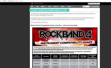 Rock Band 4: Which instruments are compatible?