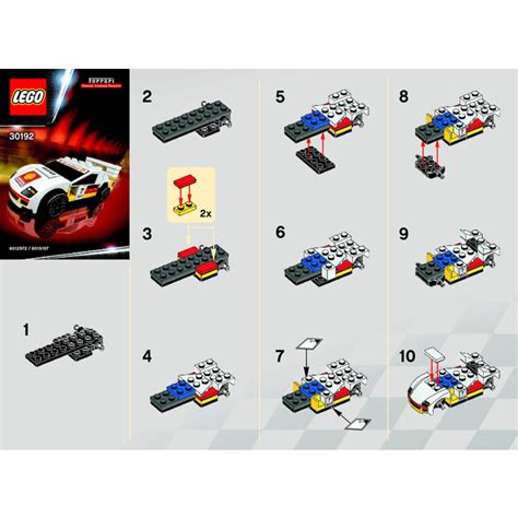 LEGO F40 Set 30192 Instructions | Brick Owl - LEGO Marketplace