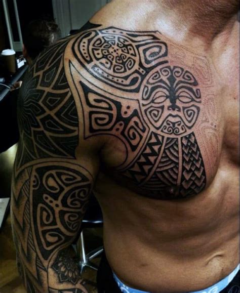 90 Tribal Sleeve Tattoos For Men - Manly Arm Design Ideas