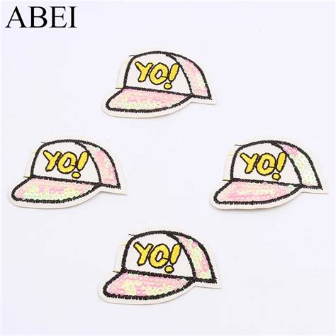 Aliexpress.com : Buy 10pcs/lot Sequined Hat Patches Cartoon Funny Cap ...