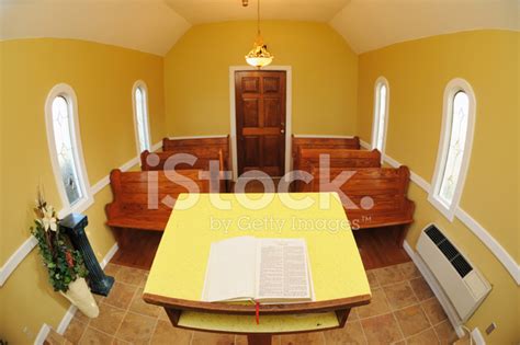 Small Church Sanctuary With Bible Stock Photo | Royalty-Free | FreeImages