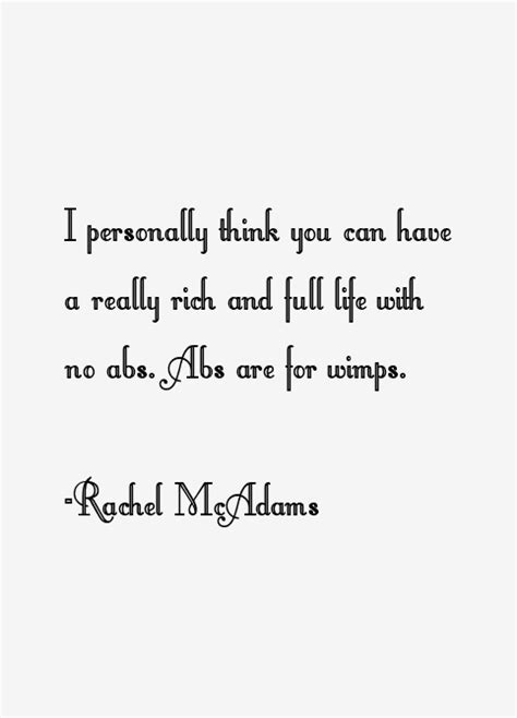 Rachel McAdams Quotes & Sayings