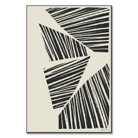 Black and Tan Stripes - BIG Wall Décor