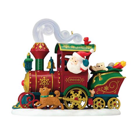 2016 Santa's Christmas Train Hallmark Keepsake Ornament - Hooked on Hallmark Ornaments