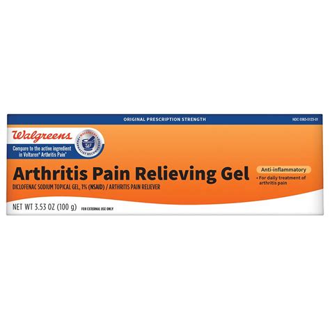 Walgreens Arthritis Pain Relieving Gel, Diclofenac Sodium Gel 1% | Walgreens