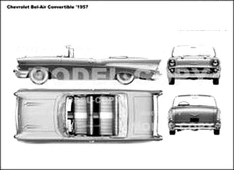 Chevrolet Bel-Air Convertible '1957 - 2D drawing (blueprints) - 40024 - Model COPY - Default