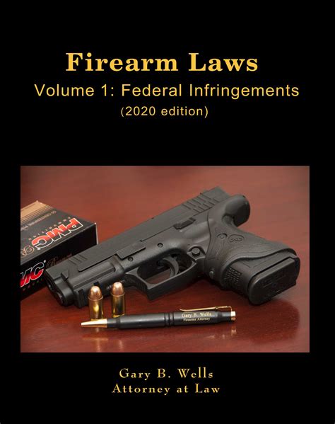 Firearm Laws - Volume 1: Federal Infringements (2020 ed.) - Gary B. Wells, Attorney At Law