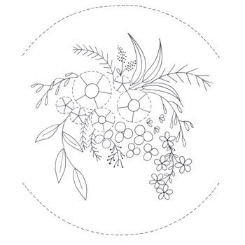 Floral Embroidery Design - Tinker Patterns