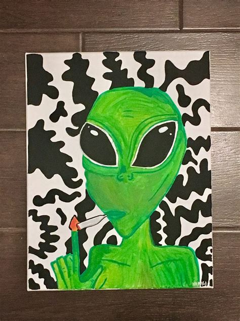 Alien Painting - Etsy