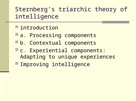 (PPT) Sternberg's triarchic theory of intelligence - DOKUMEN.TIPS