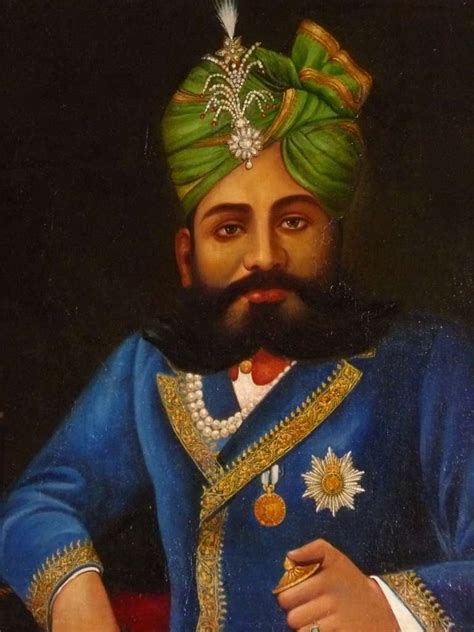 Large Naive Oil Painting of an Indian Maharaja - dated 1909 at 1stDibs ...