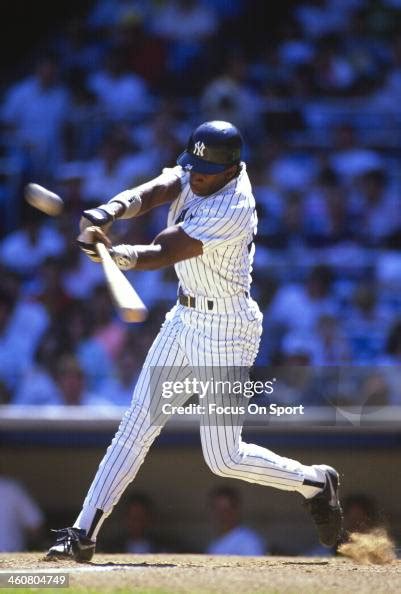 Deion Sanders of the New York Yankees bats during an Major League... News Photo - Getty Images