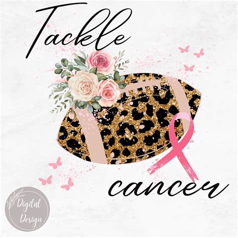 Tackle Cancer Png Tackle Football Pink Ribbon Breast Cancer - Etsy