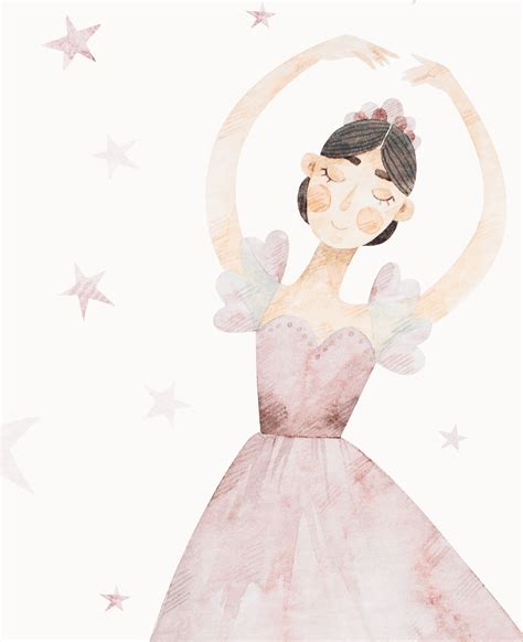 Ballerina Pink Peel & Stick Wallpaper Repositionable - Etsy