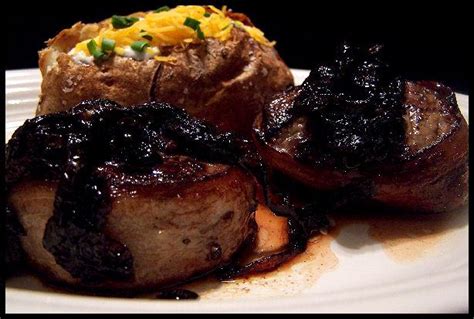 Bacon Wrapped Steak With Balsamic Onion Sauce Recipe - Food.com