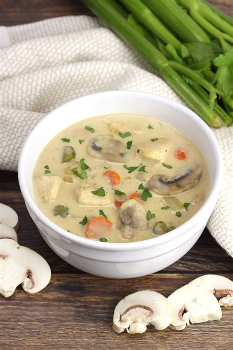 Creamy Chicken Mushroom Soup - The Toasty Kitchen