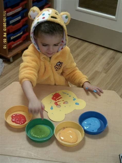 Children at Kiddi Caru Peterborough got in the Children in Need spirit by painting Pudsey the ...