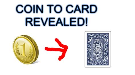 Coin to card magic trick revealed! how to do magic with coins and cards ...