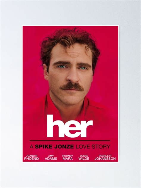 "her movie poster " Poster for Sale by legusso | Redbubble