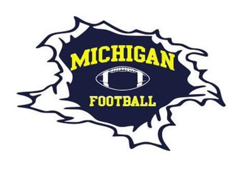 Michigan Football Svg and Png File - Etsy