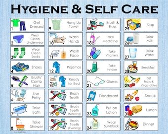Hygiene chart | Etsy