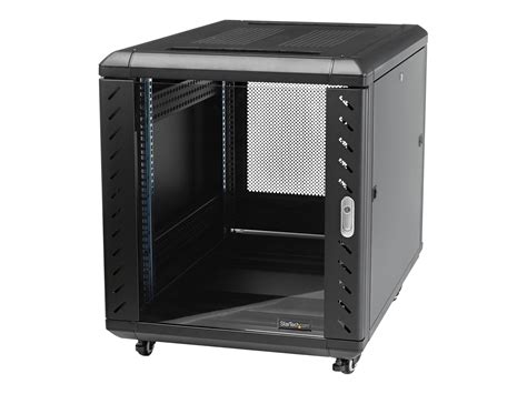 StarTech.com 12U AV Rack Cabinet - Network Rack with Glass Door - 19 inch Computer Cabinet for ...