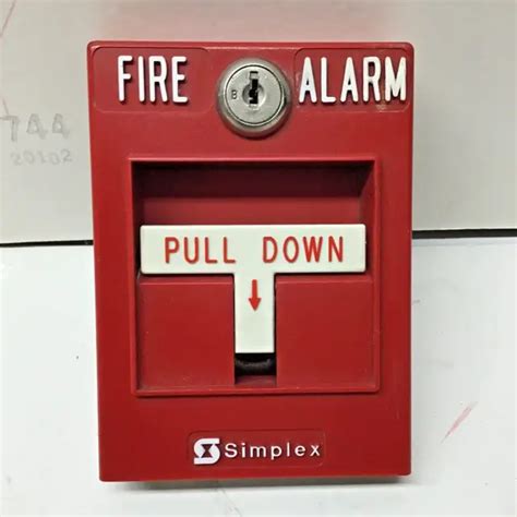 VINTAGE SIMPLEX FIRE Alarm Pull Station EUR 26,25 - PicClick FR