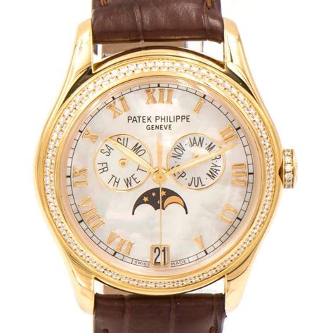 Patek Philippe Ladies Yellow Gold Diamond Moon Phase Automatic ...